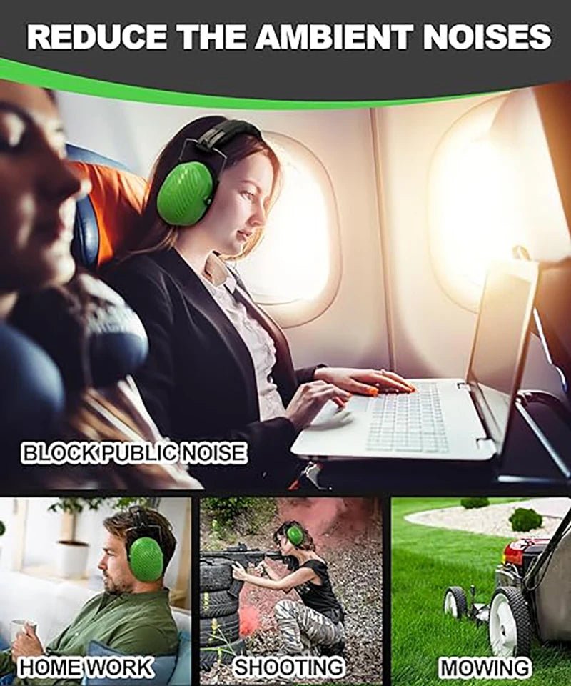 Safety Ear Muffs NRR 28dB - ZOHAN Hearing Protection Gear - XClubMart