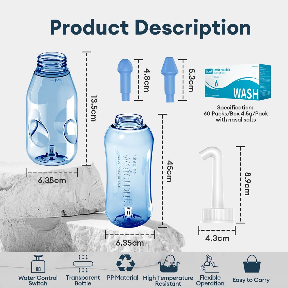 Nasal Wash Cleaner 330ML: Breathe Easy, Allergy - Free - XClubMart