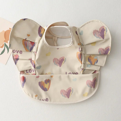 Waterproof Nordic Baby Bib with Angel Wings - Easy Clean - XClubMart