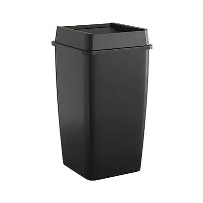 50 Gallon Black Commercial Trash Can with Lid - XClubMart