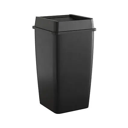 50 Gallon Black Commercial Trash Can with Lid - XClubMart
