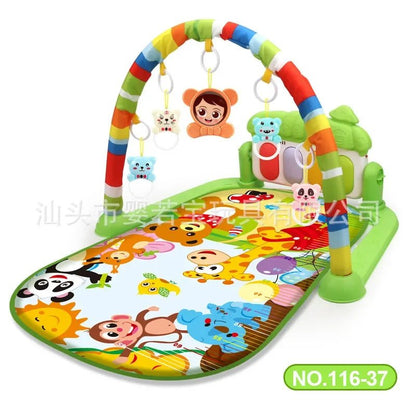 Newborn Activity Gym: Music, Piano & Crawling Blanket - XClubMart
