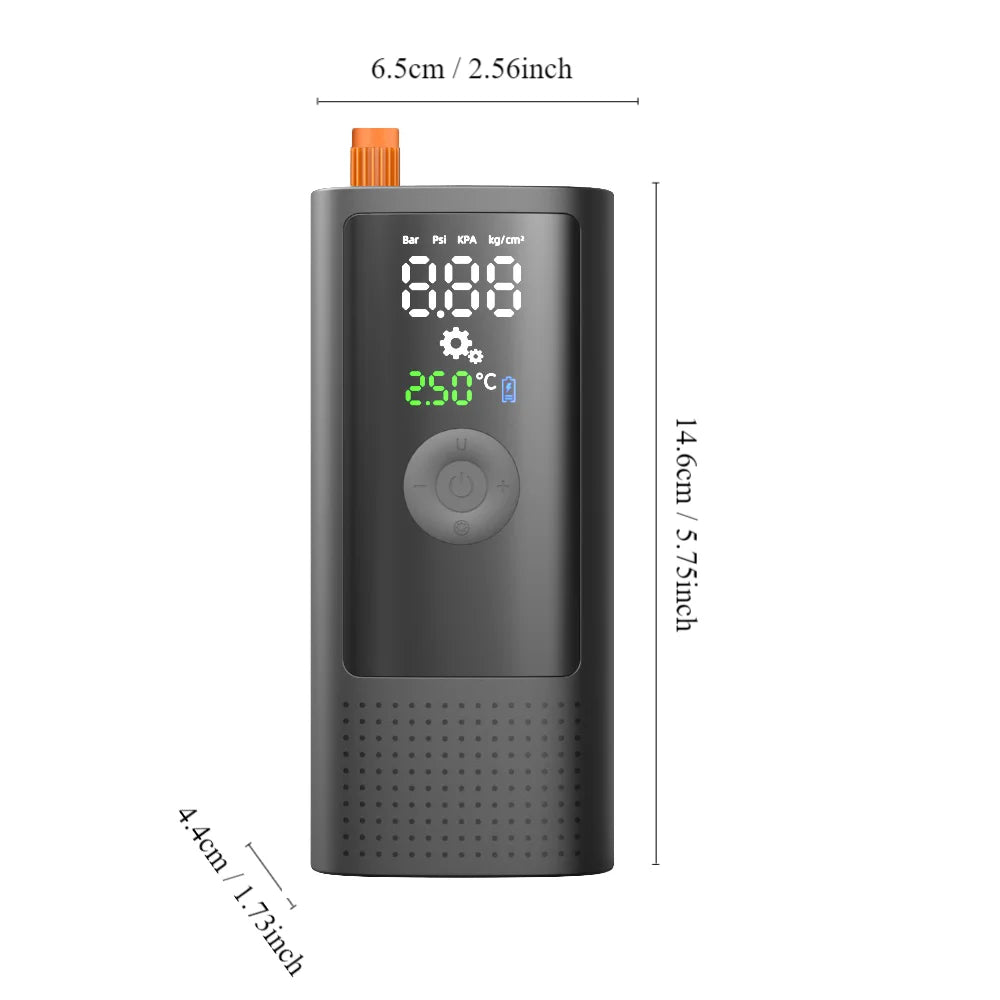 Portable Tire Inflator & Digital Gauge for Motorcycles - XClubMart
