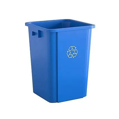 50 Gallon Black Commercial Trash Can with Lid - XClubMart