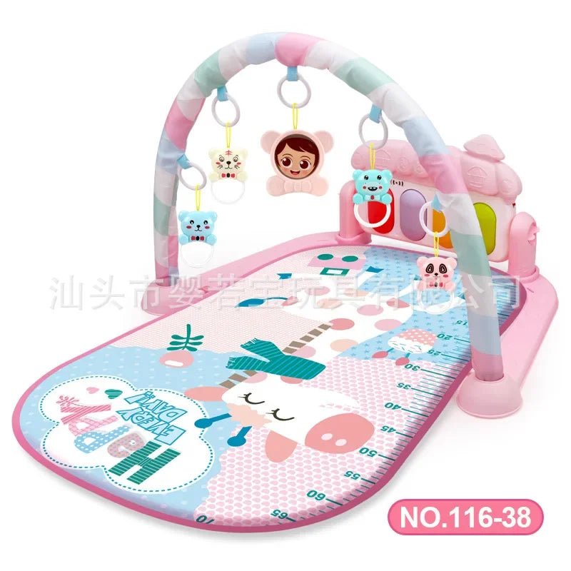 Newborn Activity Gym: Music, Piano & Crawling Blanket - XClubMart