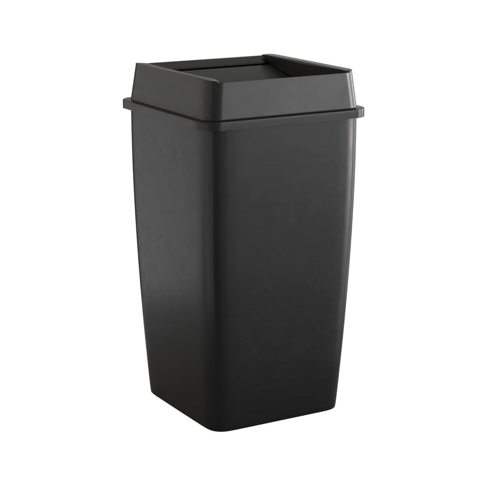 50 Gallon Black Commercial Trash Can with Lid - XClubMart