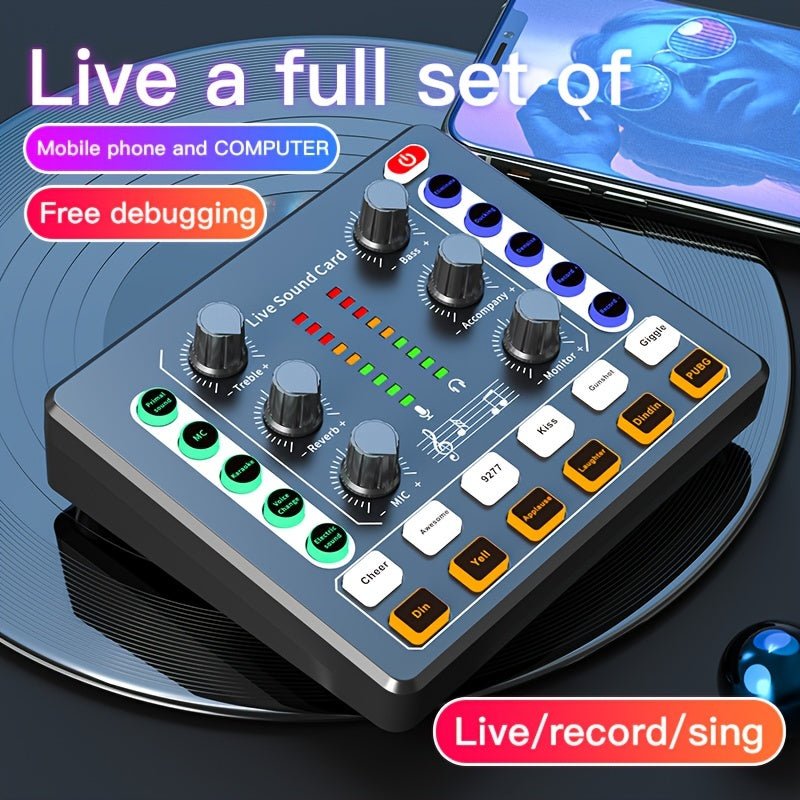 M8 Podcast Equipment: All - In - One Studio with Mic Preamp - XClubMart