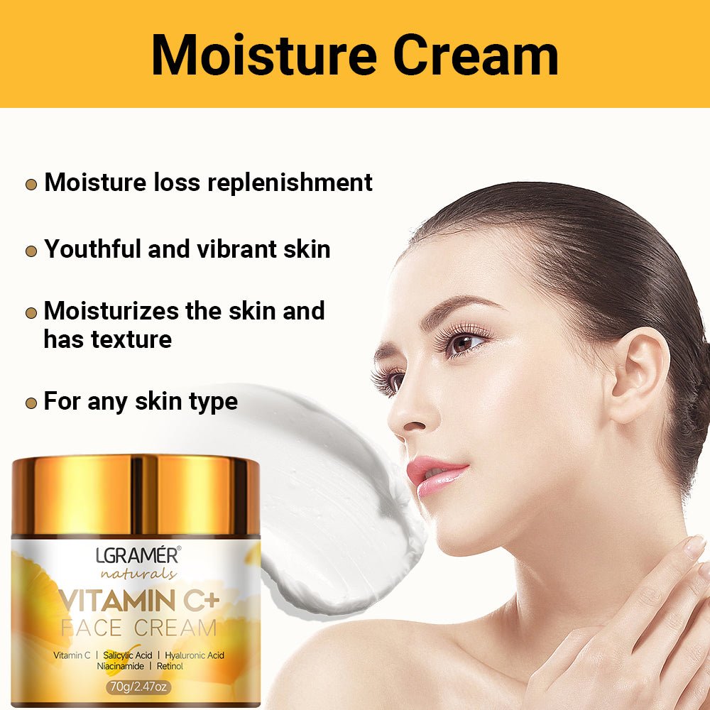 Hyaluronic Vitamin C Cream: Lighten & Repair Skin - XClubMart