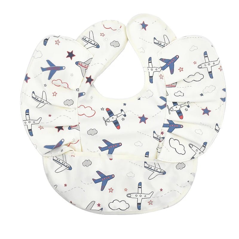 Waterproof Nordic Baby Bib with Angel Wings - Easy Clean - XClubMart