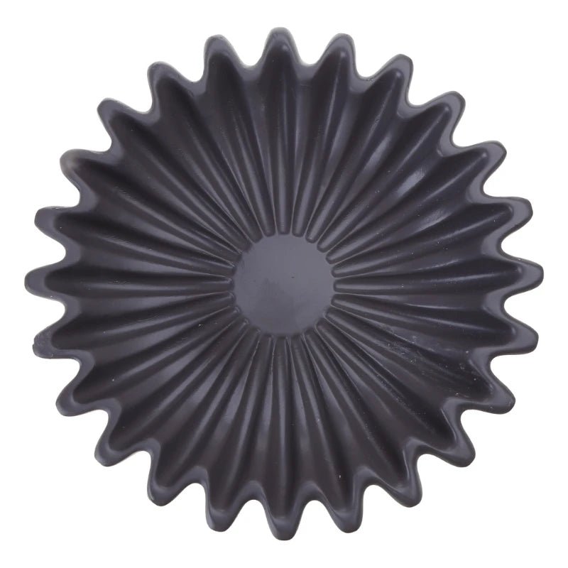 Black/White Scalloped Tray - Stylish Multi - Functional Bowl - XClubMart
