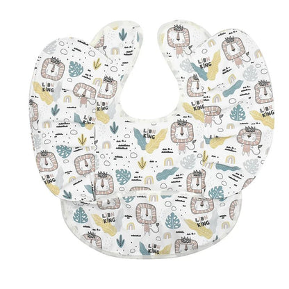 Waterproof Nordic Baby Bib with Angel Wings - Easy Clean - XClubMart