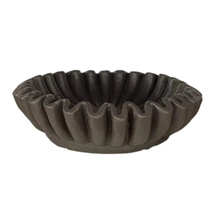 Black/White Scalloped Tray - Stylish Multi - Functional Bowl - XClubMart