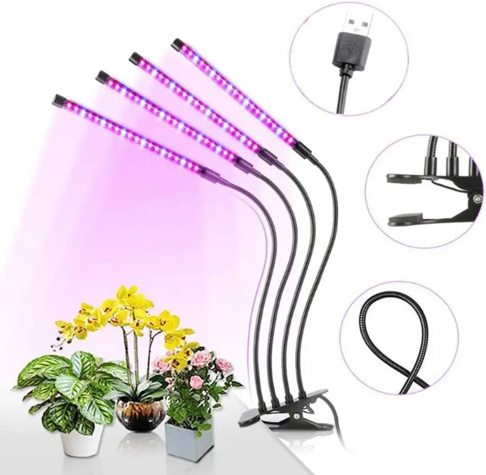 Indoor Plant Grow Light: Full Spectrum, Timer, Dimmable