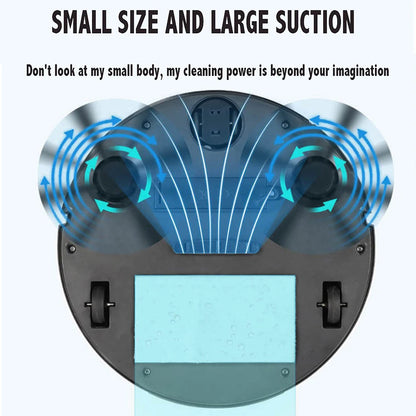 Wireless 3-in-1 Mini Robot Vacuum Cleaner