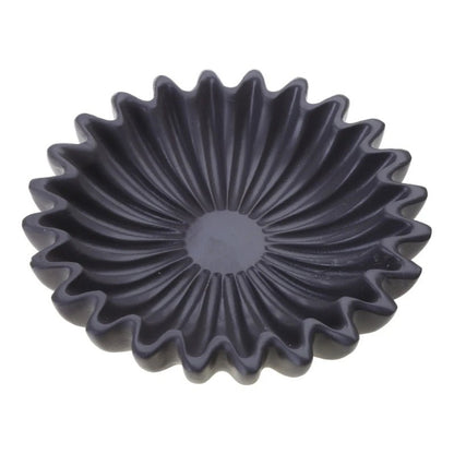 Black/White Scalloped Tray - Stylish Multi - Functional Bowl - XClubMart