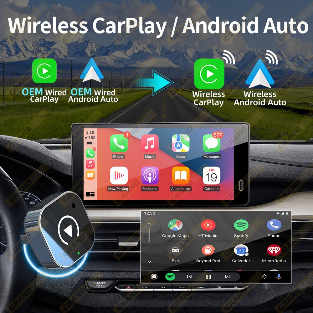 Wireless CarPlay Android Auto Adapter USB Dongle - XClubMart