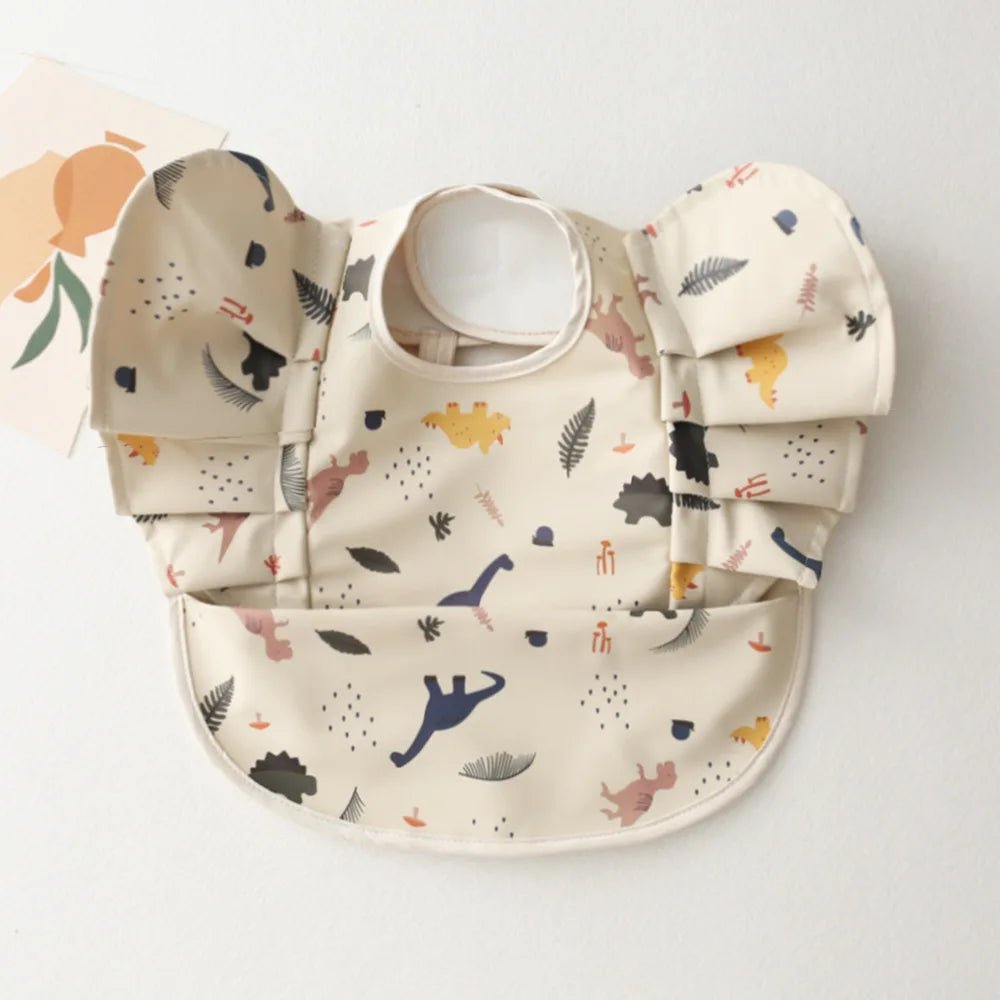 Waterproof Nordic Baby Bib with Angel Wings - Easy Clean - XClubMart