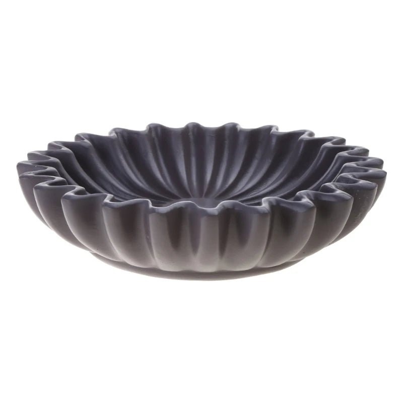 Black/White Scalloped Tray - Stylish Multi - Functional Bowl - XClubMart