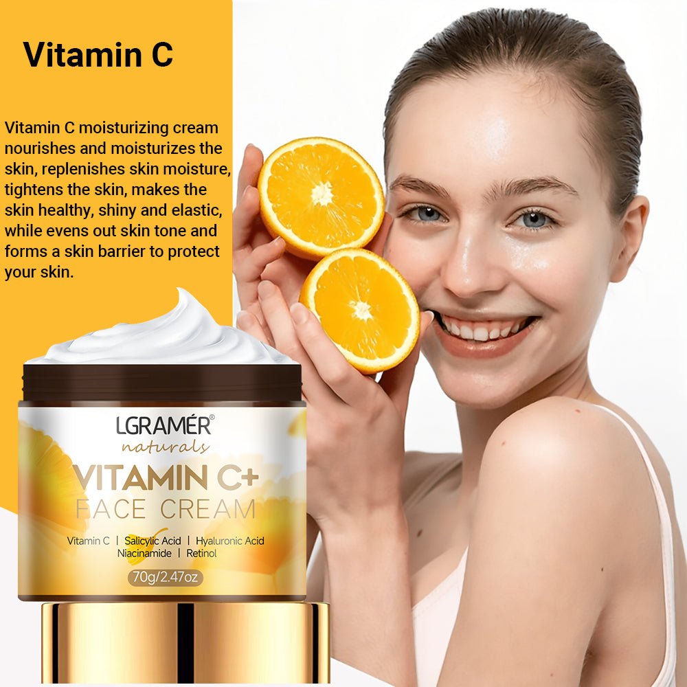 Hyaluronic Vitamin C Cream: Lighten & Repair Skin - XClubMart