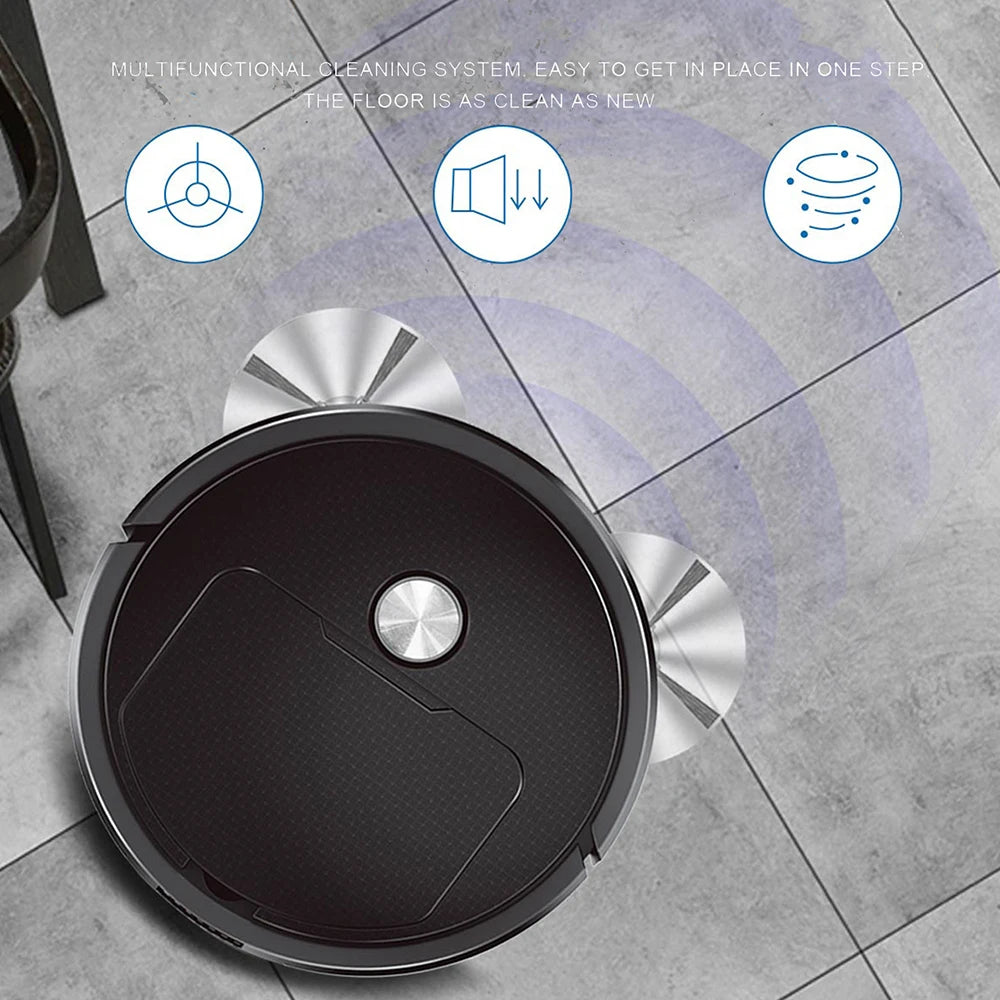 Wireless 3-in-1 Mini Robot Vacuum Cleaner