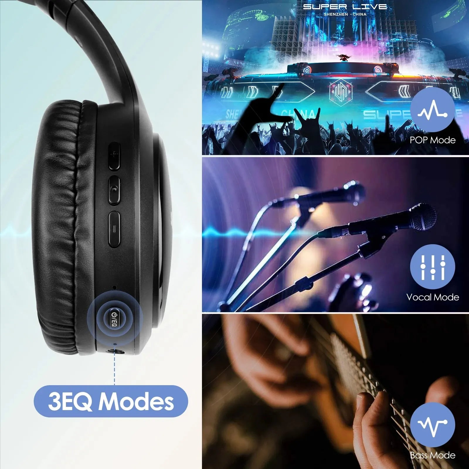 Wireless Bluetooth Headphones - Siindoo JH919 Super Bass