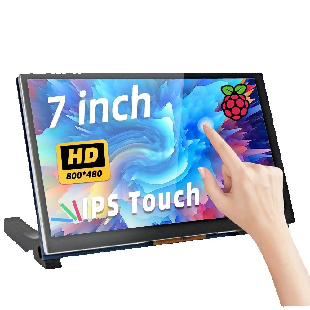 Portable 7" LCD Touchscreen for Raspberry Pi 5 4 3 3B+ 2 - XClubMart