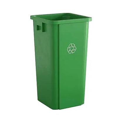 50 Gallon Black Commercial Trash Can with Lid - XClubMart