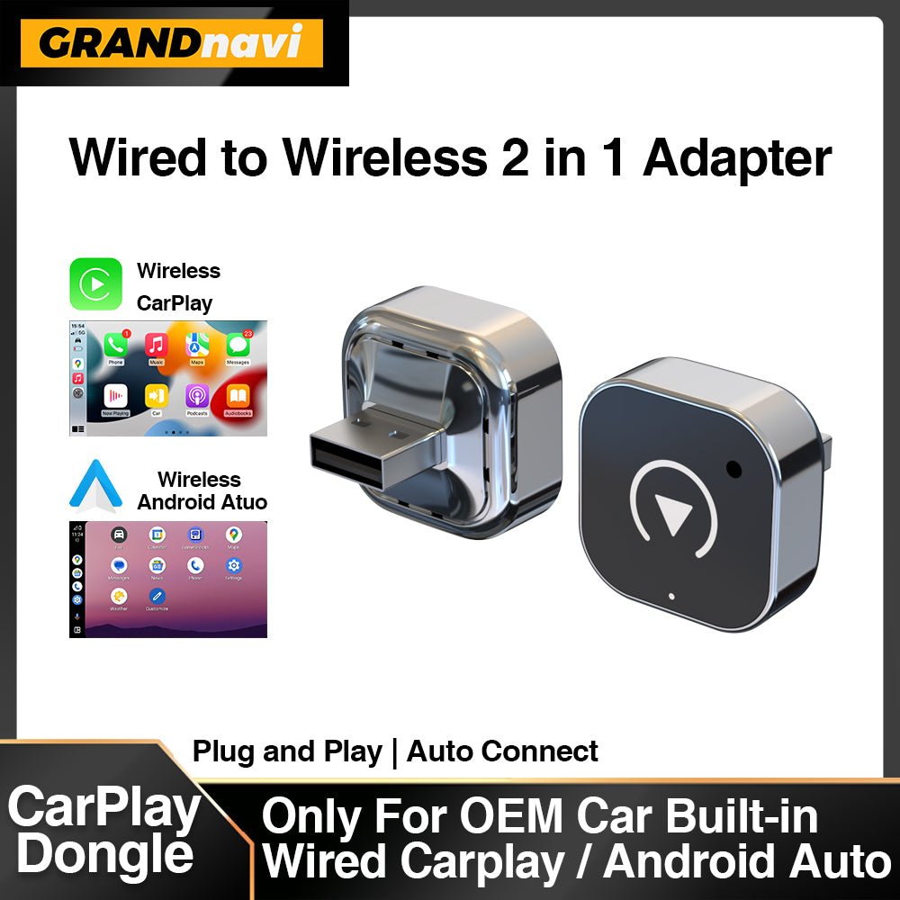 Wireless CarPlay Android Auto Adapter USB Dongle - XClubMart